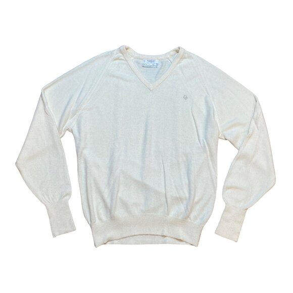 Christian Dior Other - Christian Dior Men's Vintage V-Neck Sweater 100% Orlon Acrylic Made In USA  Size